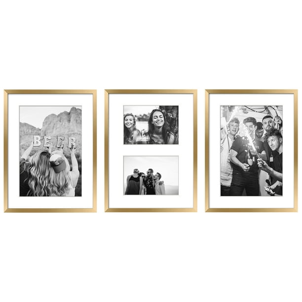 ArtbyHannah Gold Gallery Wall Kit Picture Frame Set Photo Gallery Frame for Wall Decoration 